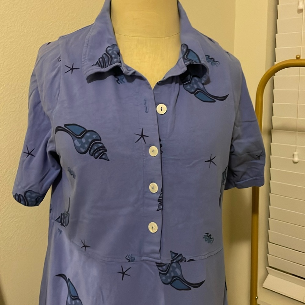 Vintage Zipcode design T-shirt seashell dress